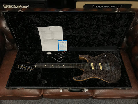 Suhr Custom Shop Modern Trans Charcoal Quilted Maple 2016