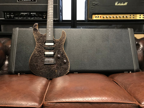 Suhr Custom Shop Modern Trans Charcoal Quilted Maple 2016