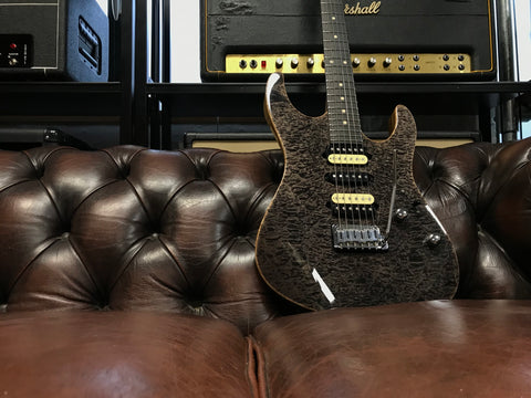 Suhr Custom Shop Modern Trans Charcoal Quilted Maple 2016