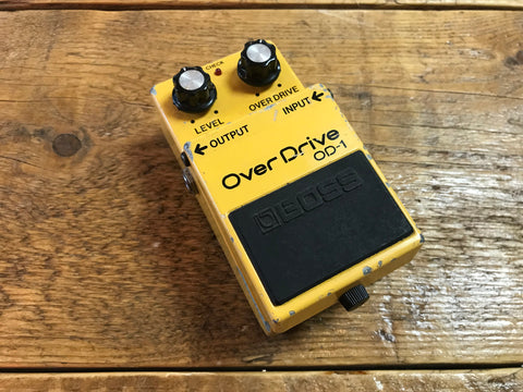 Boss OD-1 Over Drive (Black Label) 1982