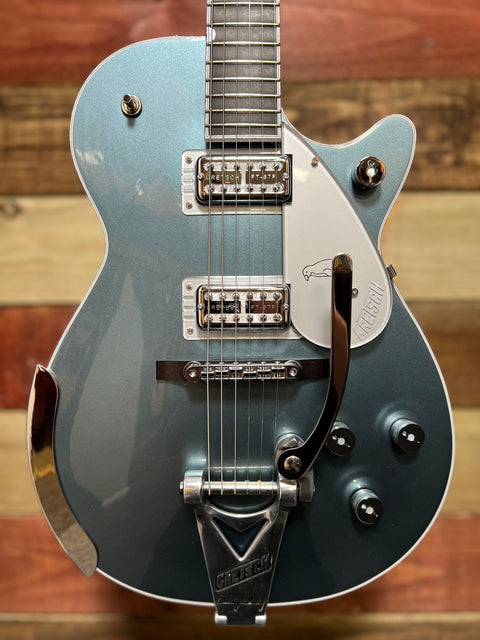 Gretsch G6134T-140 140th Anniversary Double Platinum Penguin Two-Tone Stone Platinum / Pure Platinum 2023