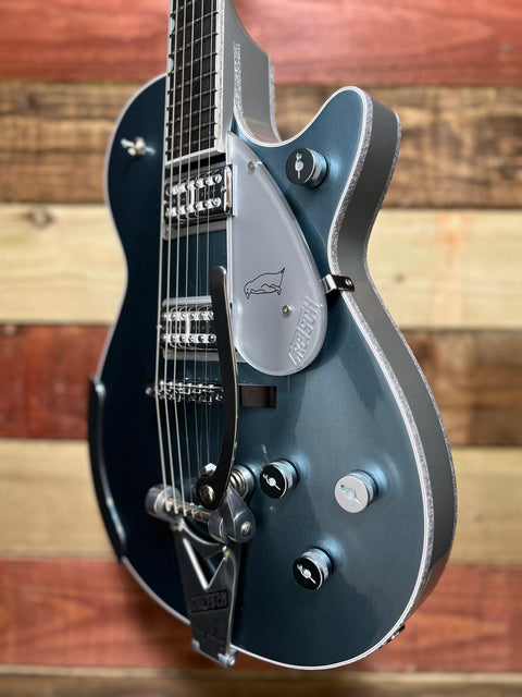 Gretsch G6134T-140 140th Anniversary Double Platinum Penguin Two-Tone Stone Platinum / Pure Platinum 2023
