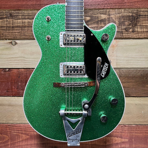 Gretsch G6131T-TVP Power Jet with Bigsby Green Sparkle "Tone-Dog" Nitro Re-Finish 2009