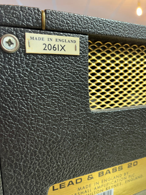 Marshall 2061X Handwired JMP "Lead & Bass" Reissue 2-Channel 20-Watt Guitar Amp Head 2004 - With Flight Case
