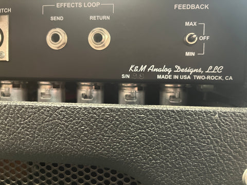 Two Rock Classic Reverb K&M Era Amp Head and 212 Cabinet 2000 - Black Tolex