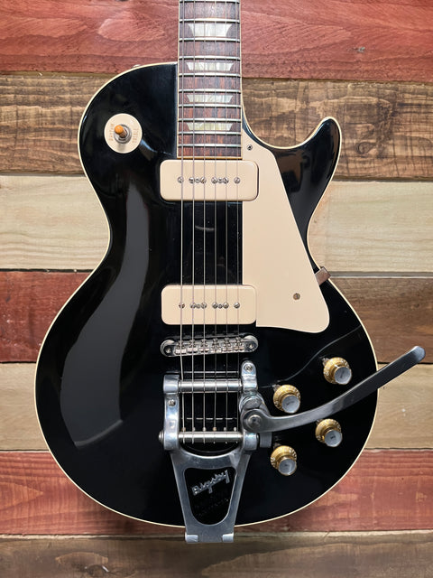 Gibson Les Paul Custom Shop 1956 R6 Factory Bigsby VOS Ebony 2013 - Ebony