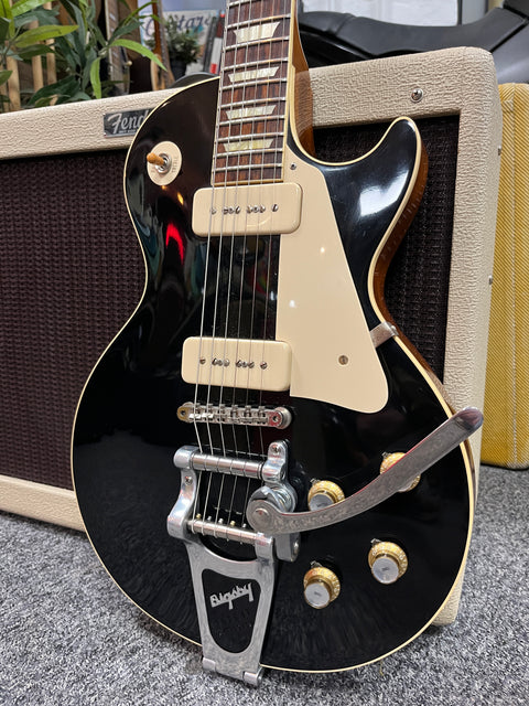 Gibson Les Paul Custom Shop 1956 R6 Factory Bigsby VOS Ebony 2013 - Ebony