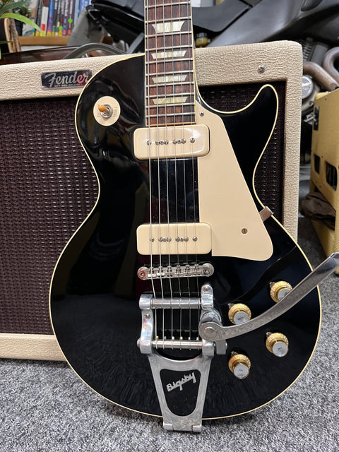 Gibson Les Paul Custom Shop 1956 R6 Factory Bigsby VOS Ebony 2013 - Ebony