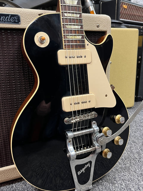 Gibson Les Paul Custom Shop 1956 R6 Factory Bigsby VOS Ebony 2013 - Ebony