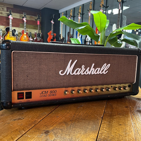 Marshall JCM 800 Lead Series Model 2205 Wicker Front 50-Watt Head 1985