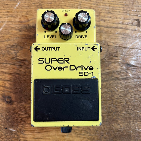 Boss SD-1 Super OverDrive (Black Label) 1984 - Yellow