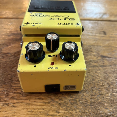 Boss SD-1 Super OverDrive (Black Label) 1984 - Yellow