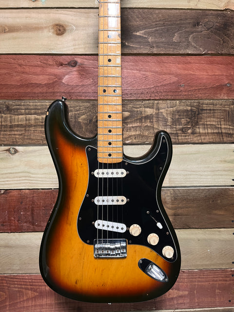 Fender Stratocaster Hardtail MN 1979 7.36lb! Original Case Fullerton Factory Tobacco Sunburst