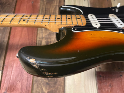 Fender Stratocaster Hardtail MN 1979 7.36lb! Original Case Fullerton Factory Tobacco Sunburst