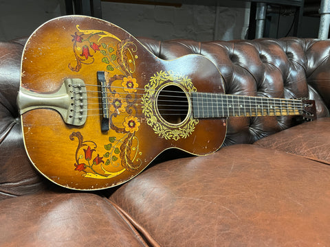 Oscar Schmidt Decalomainia Stella O-Size Acoustic 1929-30 - Floral and Vine