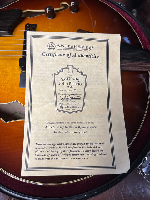 Eastman John Pisano Signature Archtop Early Production Model 2008 - Sunburst