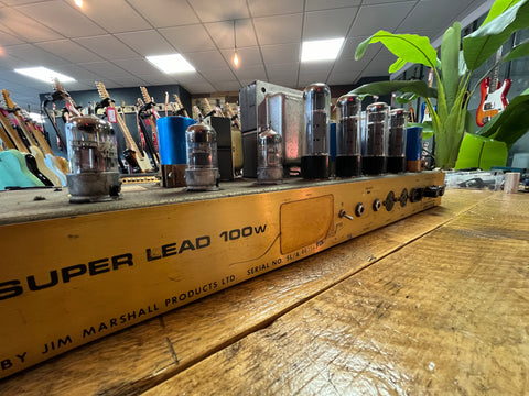 1977 Marshall JMP 1959 Super Lead 2-Channel 100-Watt Guitar Amp Head
