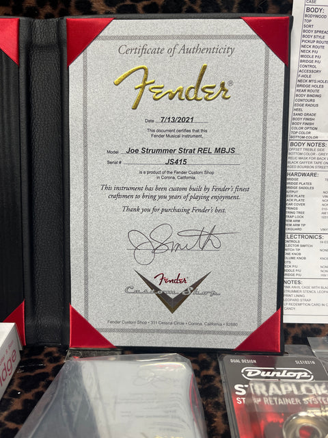 Fender Custom Shop Joe Strummer Signature Esquire Relic 2021- Olympic White