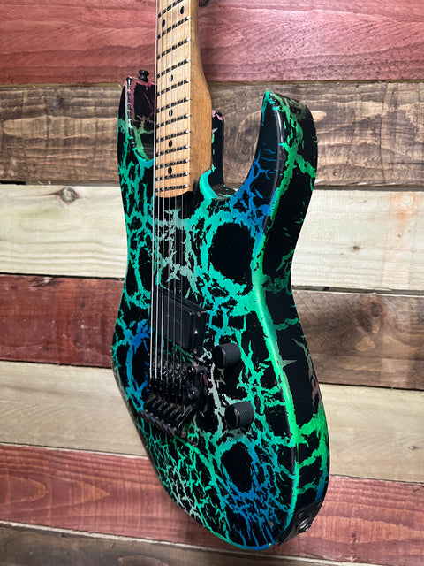 B.C. Rich ST-1 Gunslinger 1988 - Rainbow Crackle