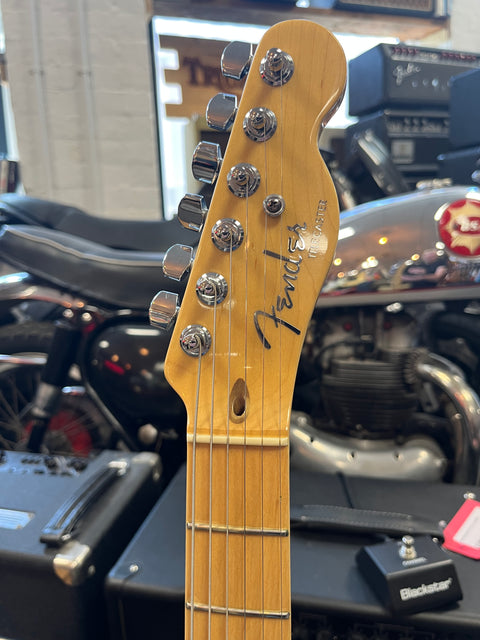 Fender American Deluxe Telecaster (3-Pickup) Maple Neck 1999 - Teal Green Transparent
