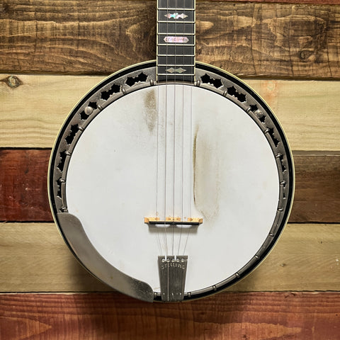 Stelling Staghorn Five String Banjo 2000's - Walnut Gloss