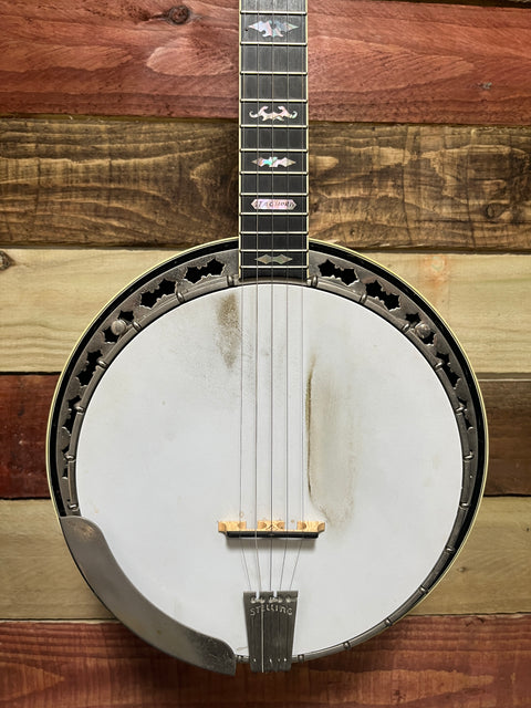 Stelling Staghorn Five String Banjo 2000's - Walnut Gloss