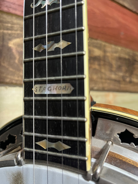 Stelling Staghorn Five String Banjo 2000's - Walnut Gloss