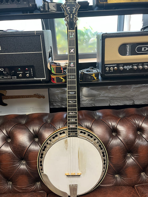 Stelling Staghorn Five String Banjo 2000's - Walnut Gloss