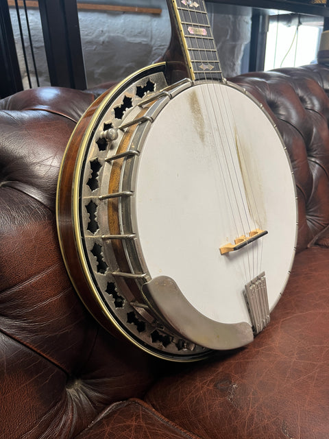 Stelling Staghorn Five String Banjo 2000's - Walnut Gloss