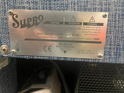 Supro 1648RT Saturn Reverb 2022 - Blue Rhino