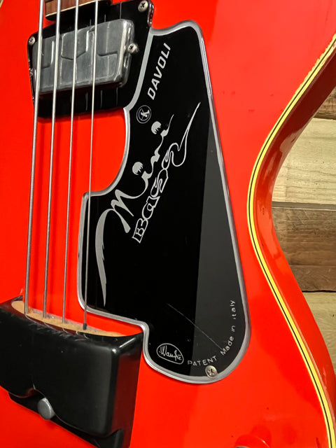 Wandre Davoli Mini Bass 1960's - Red
