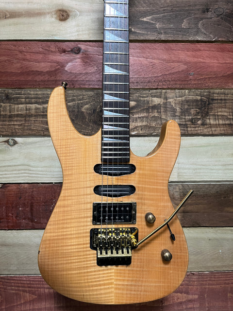 Jackson SL-3 Soloist Thru Neck HSS Natural Flame 1990's