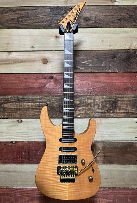 Jackson SL-3 Soloist Thru Neck HSS Natural Flame 1990's