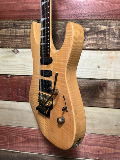 Jackson SL-3 Soloist Thru Neck HSS Natural Flame 1990's