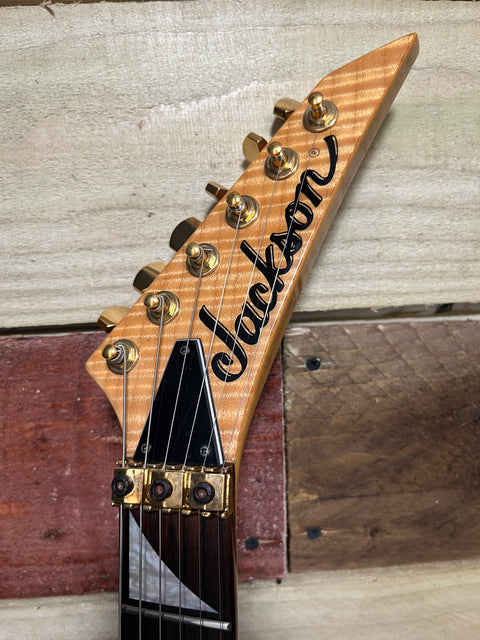 Jackson SL-3 Soloist Thru Neck HSS Natural Flame 1990's