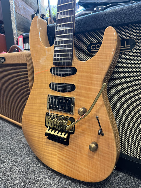 Jackson SL-3 Soloist Thru Neck HSS Natural Flame 1990's