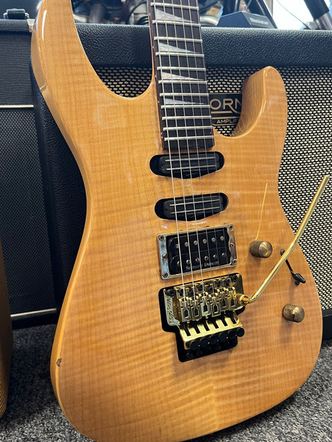 Jackson SL-3 Soloist Thru Neck HSS Natural Flame 1990's