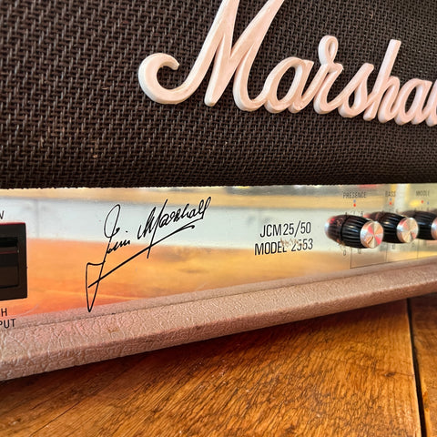 Marshall JCM25/50 "Silver Jubilee" Model 2553 2-Channel 50-Watt Guitar Amp Head 1988 - Silver