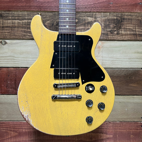 Gibson Les Paul Special Double Cut Worn TV Yellow P-90s 2005 - Faded Worn TV Yellow