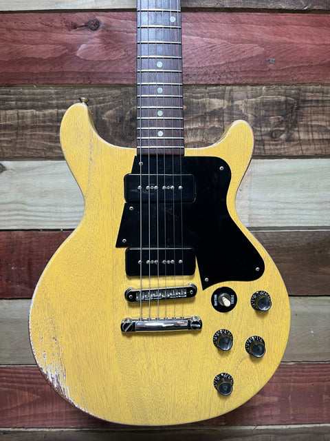Gibson Les Paul Special Double Cut Worn TV Yellow P-90s 2005 - Faded Worn TV Yellow