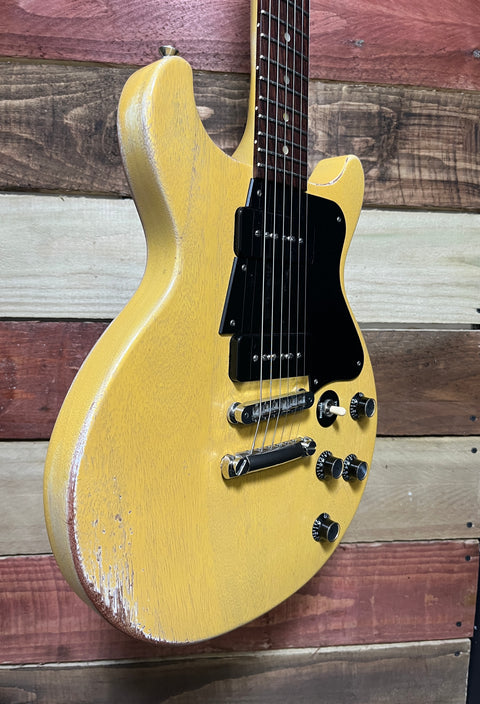 Gibson Les Paul Special Double Cut Worn TV Yellow P-90s 2005 - Faded Worn TV Yellow