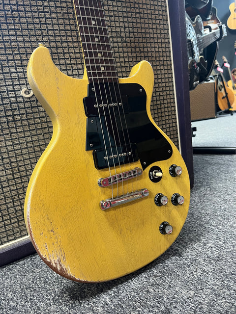 Gibson Les Paul Special Double Cut Worn TV Yellow P-90s 2005 - Faded Worn TV Yellow