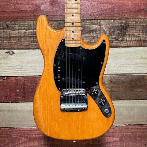 Fender Mustang Guitar with Maple Fretboard 1978-79 Natural
