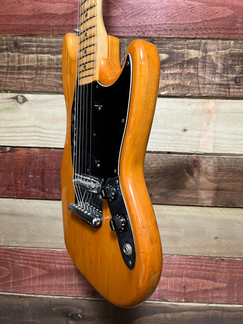 Fender Mustang Guitar with Maple Fretboard 1978-79 Natural