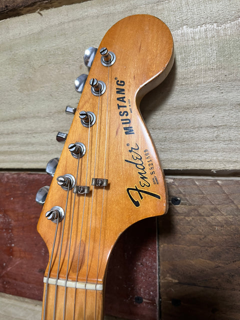 Fender Mustang Guitar with Maple Fretboard 1978-79 Natural