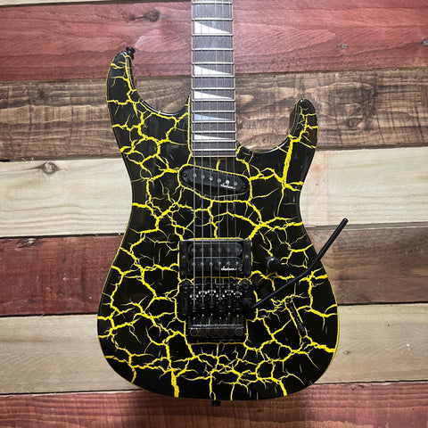Charvel DK-085 HS Dinky 1989 - Yellow Crackle
