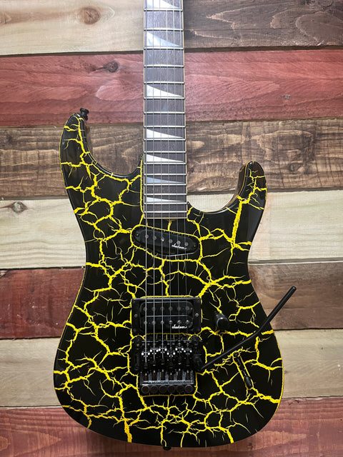 Charvel DK-085 HS Dinky 1989 - Yellow Crackle