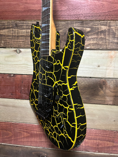 Charvel DK-085 HS Dinky 1989 - Yellow Crackle