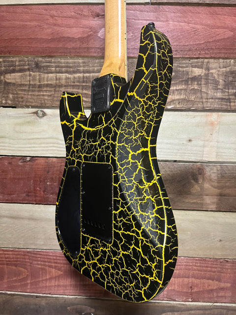 Charvel DK-085 HS Dinky 1989 - Yellow Crackle