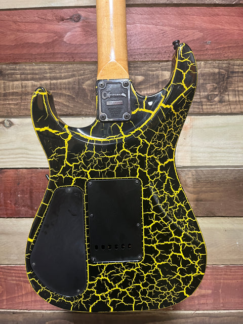 Charvel DK-085 HS Dinky 1989 - Yellow Crackle